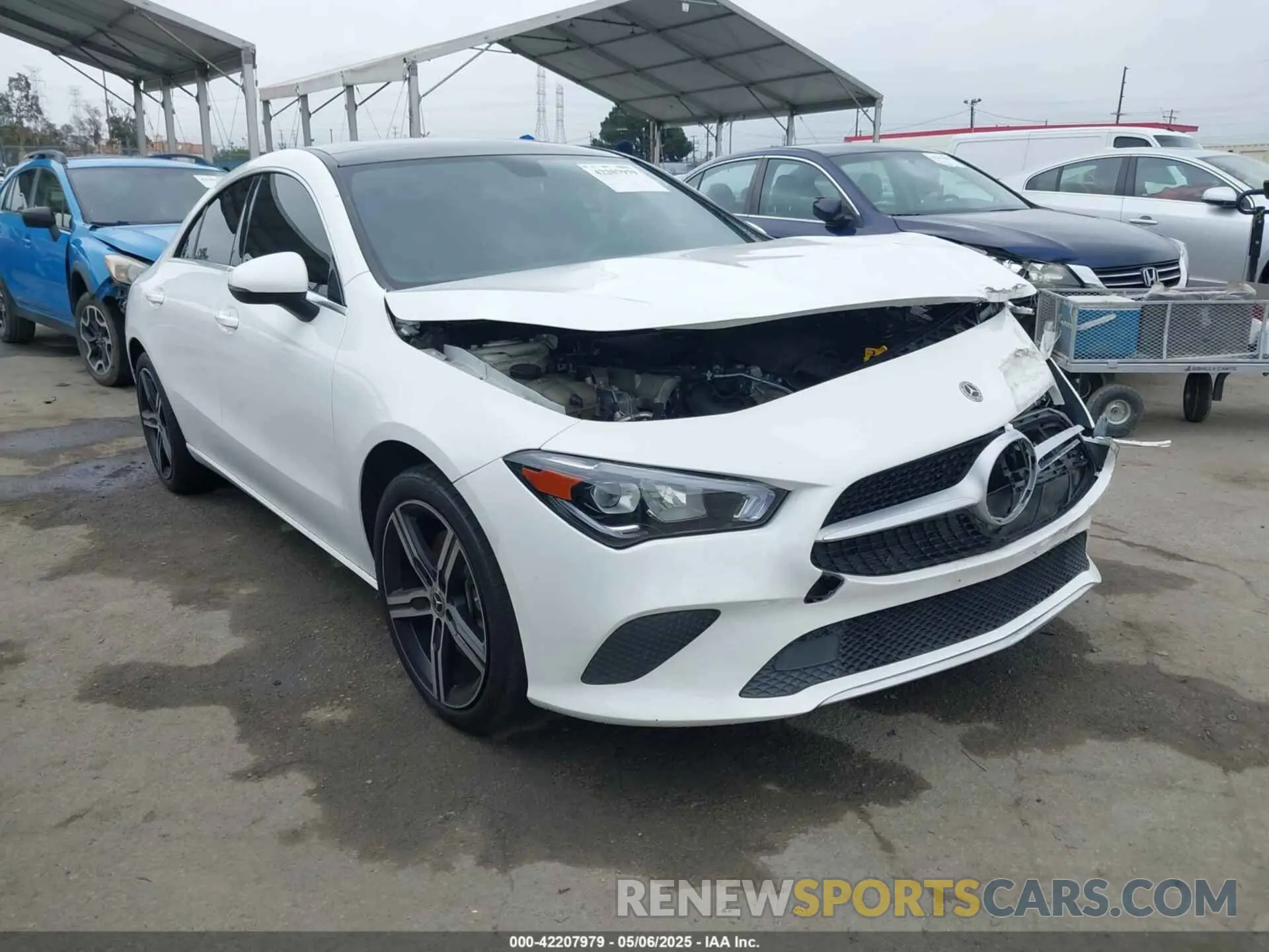 1 Photograph of a damaged car W1K5J4GB2MN190996 MERCEDES-BENZ CLA 250 2021