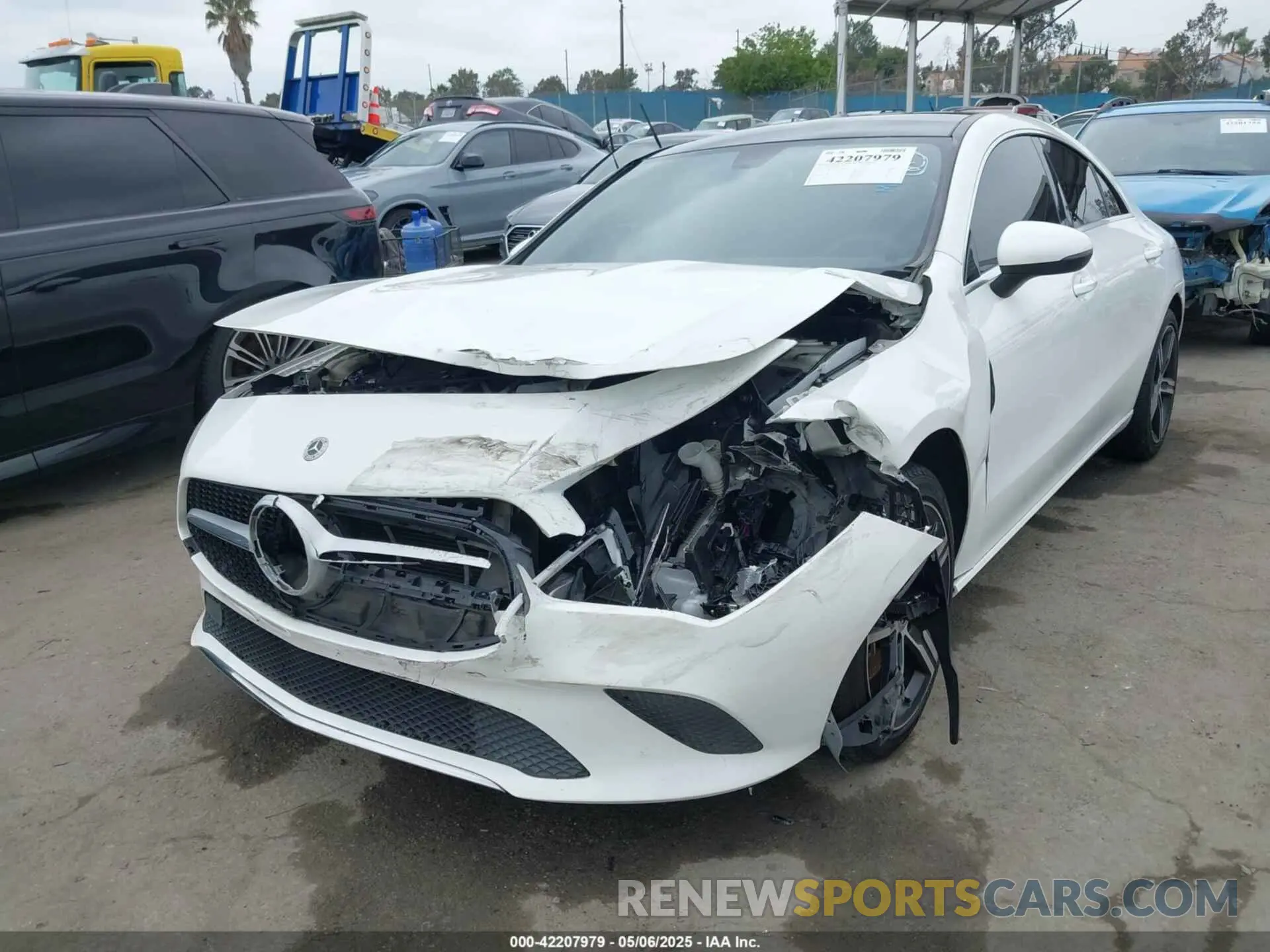 2 Photograph of a damaged car W1K5J4GB2MN190996 MERCEDES-BENZ CLA 250 2021