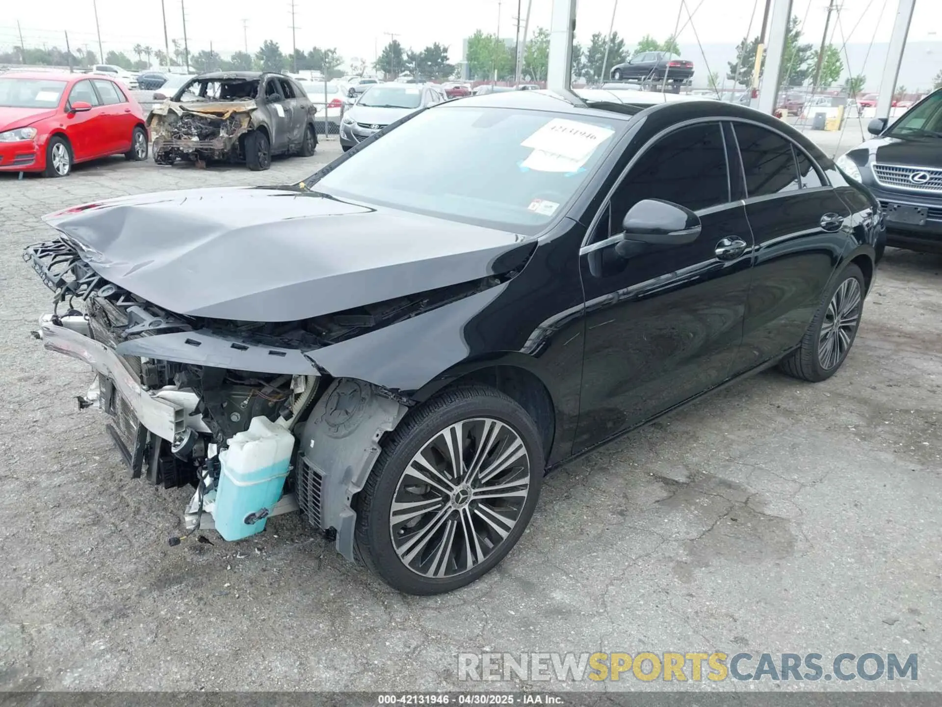 2 Photograph of a damaged car W1K5J4GB8MN162782 MERCEDES-BENZ CLA 250 2021