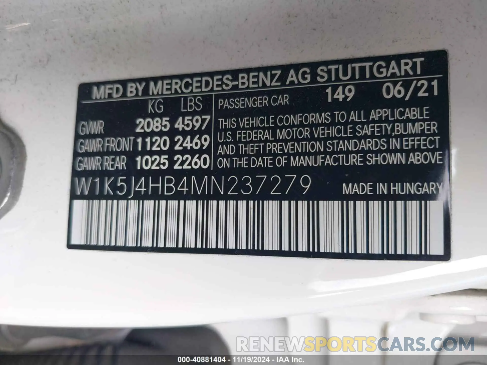 9 Photograph of a damaged car W1K5J4HB4MN237279 MERCEDES-BENZ CLA 250 2021