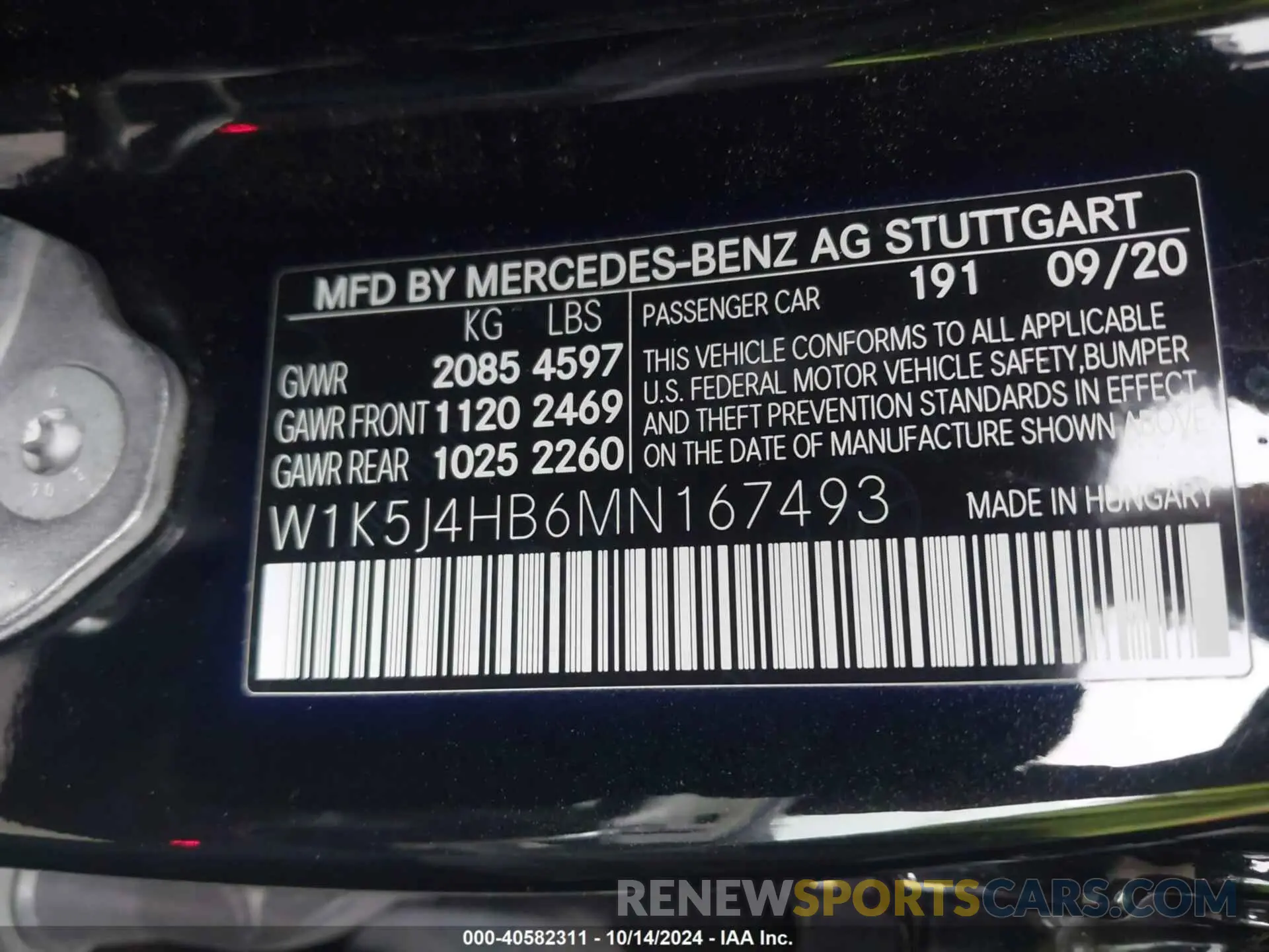 9 Photograph of a damaged car W1K5J4HB6MN167493 MERCEDES-BENZ CLA 250 2021