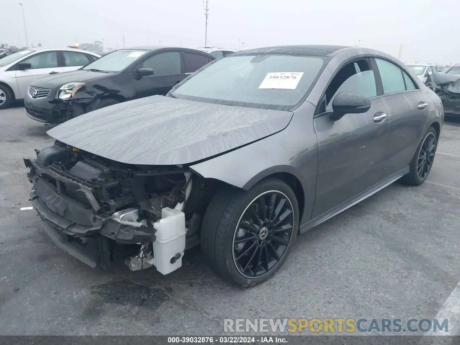 2 Photograph of a damaged car W1K5J4GB0NN319237 MERCEDES-BENZ CLA 250 COUPE 2022