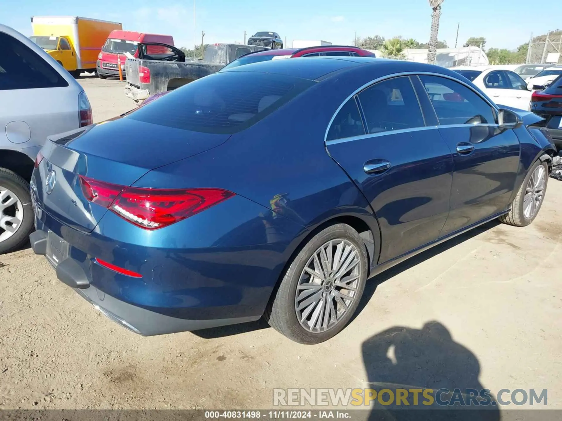 4 Photograph of a damaged car W1K5J4GB1NN248811 MERCEDES-BENZ CLA 250 COUPE 2022