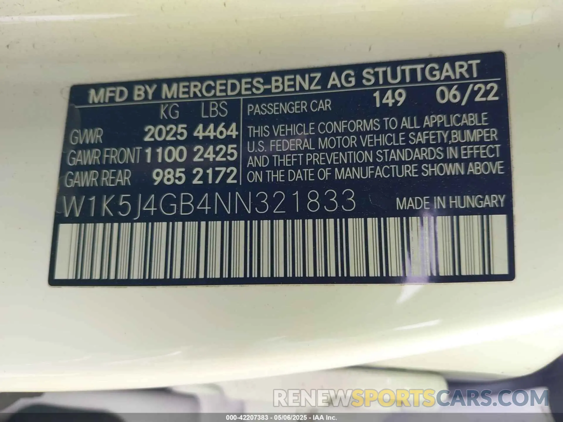 9 Photograph of a damaged car W1K5J4GB4NN321833 MERCEDES-BENZ CLA 250 COUPE 2022