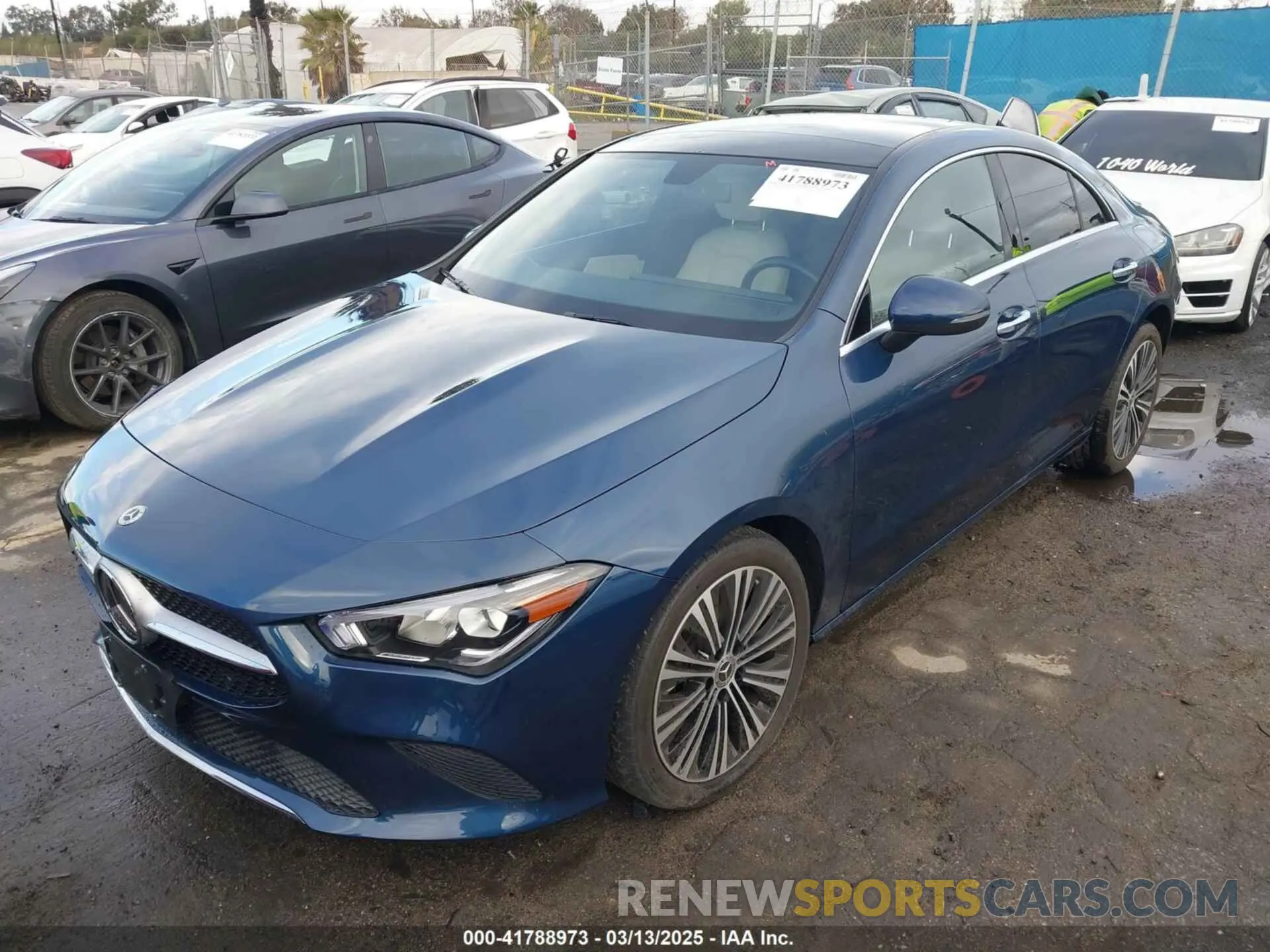 2 Photograph of a damaged car W1K5J4GB9NN318524 MERCEDES-BENZ CLA 250 COUPE 2022
