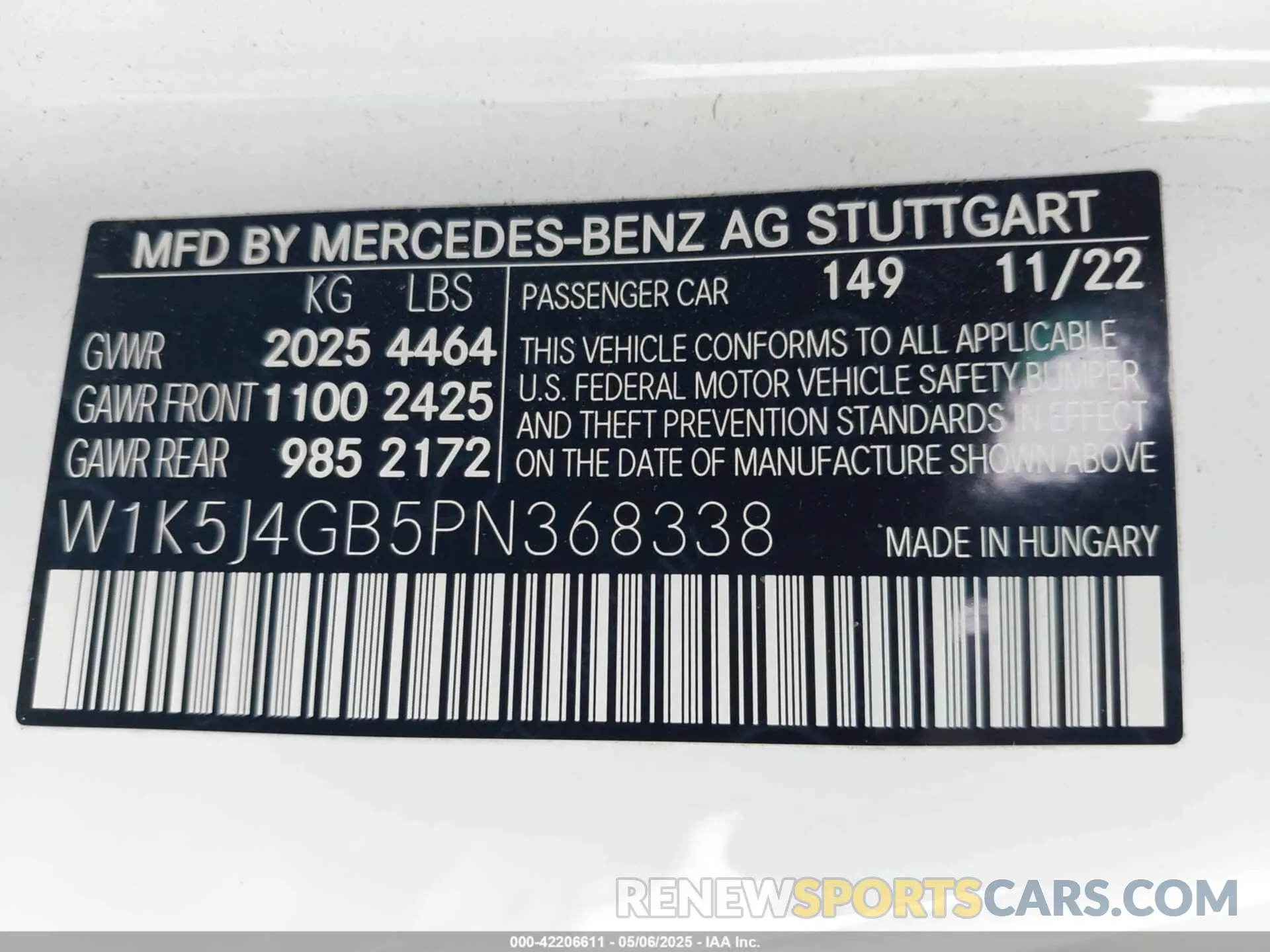 9 Фотография поврежденного автомобиля W1K5J4GB5PN368338 MERCEDES-BENZ CLA 250 COUPE 2023