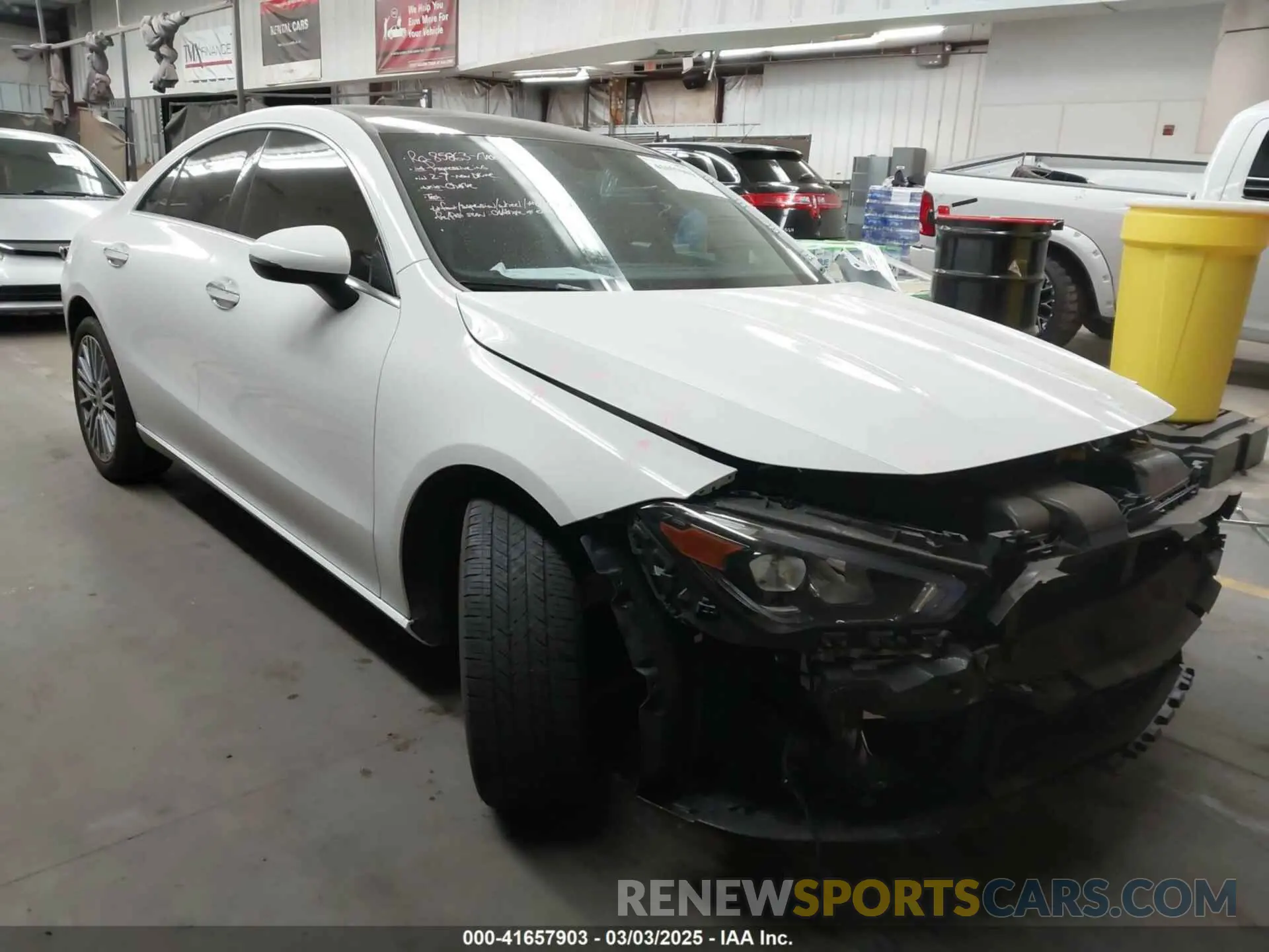 1 Photograph of a damaged car W1K5J4GB7PN412887 MERCEDES-BENZ CLA 250 COUPE 2023