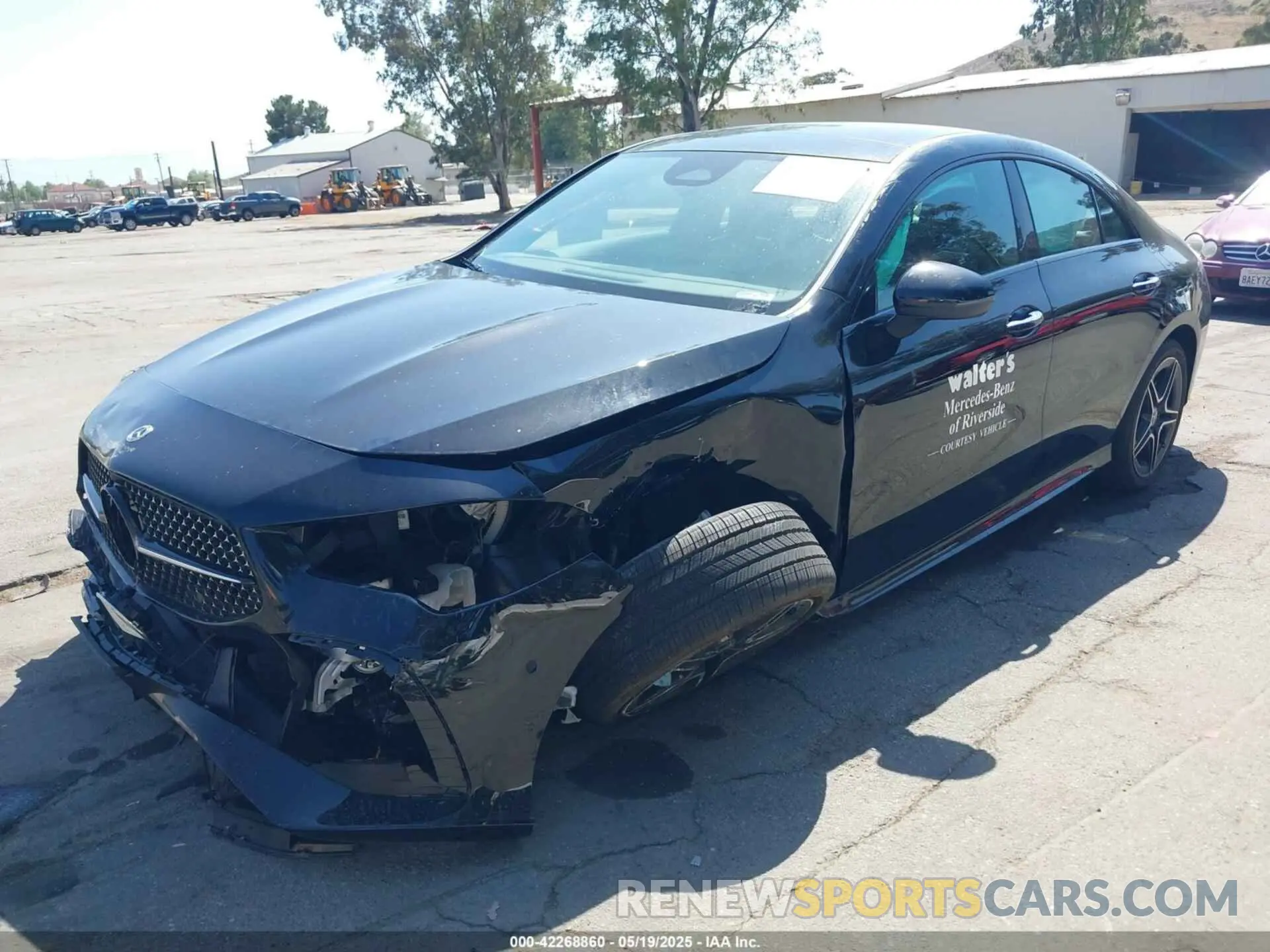 2 Photograph of a damaged car W1K5J4GB1SN482992 MERCEDES-BENZ CLA 250 COUPE 2025