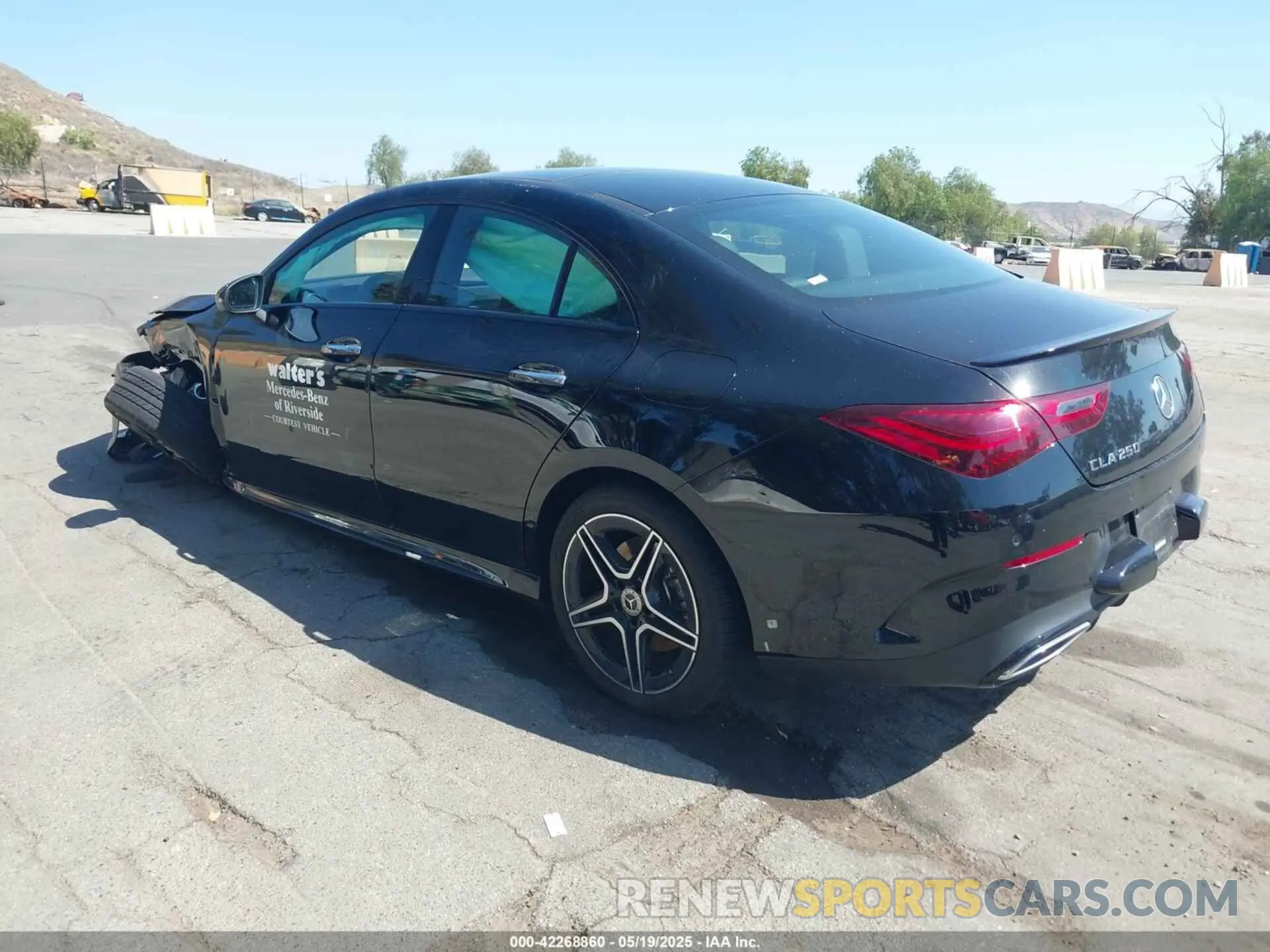 3 Photograph of a damaged car W1K5J4GB1SN482992 MERCEDES-BENZ CLA 250 COUPE 2025
