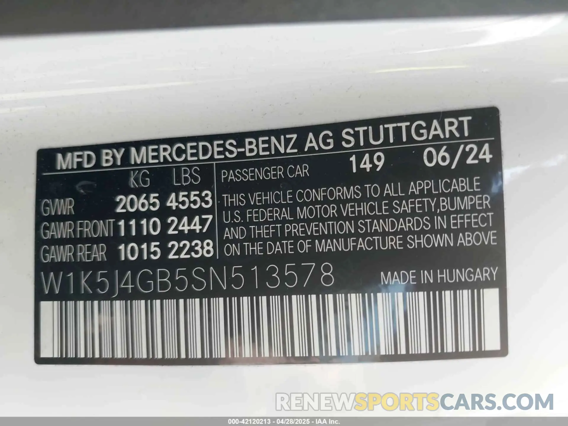 9 Photograph of a damaged car W1K5J4GB5SN513578 MERCEDES-BENZ CLA 250 COUPE 2025