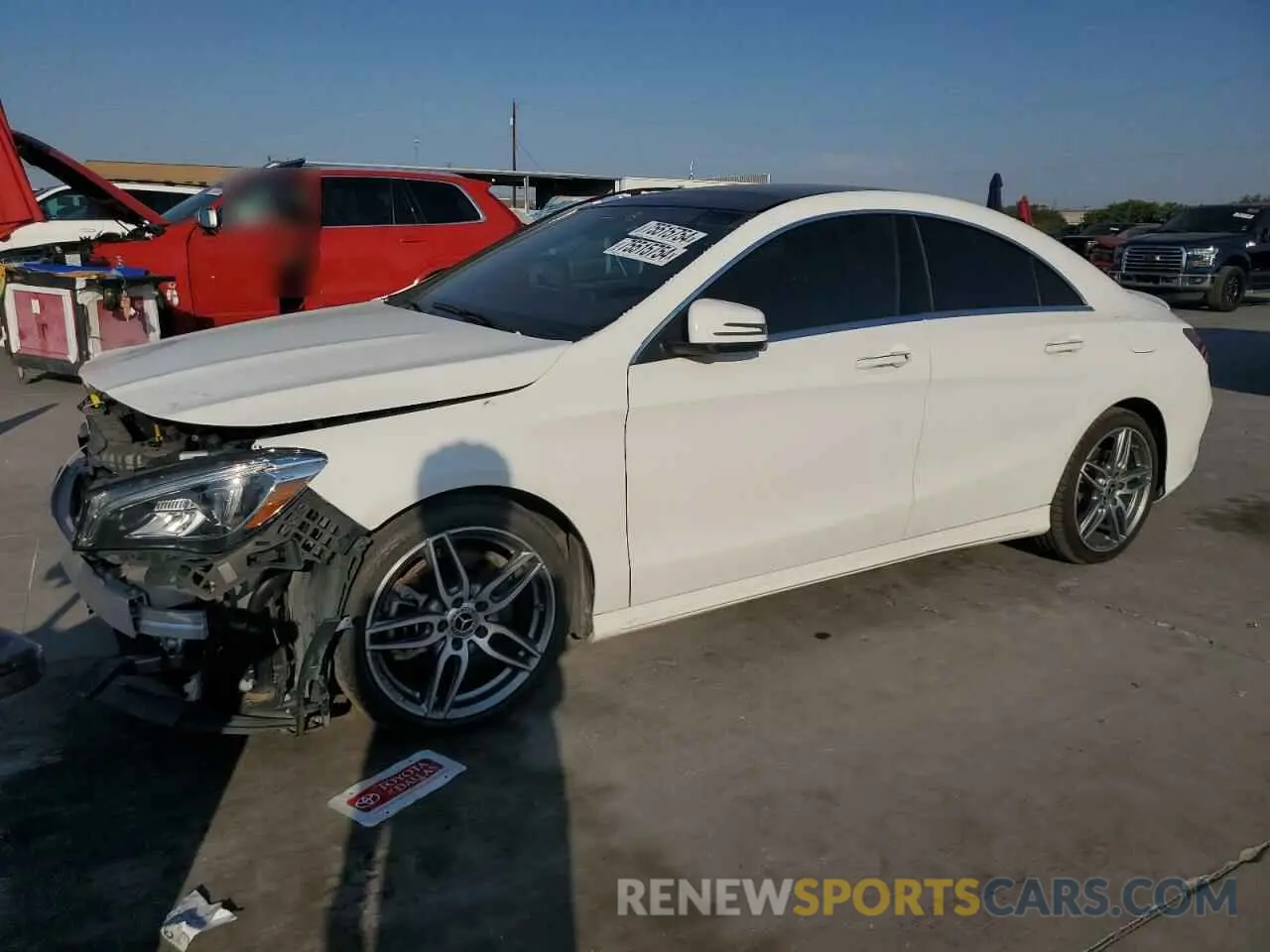 1 Photograph of a damaged car WDDSJ4EB3KN749796 MERCEDES-BENZ CLA-CLASS 2019