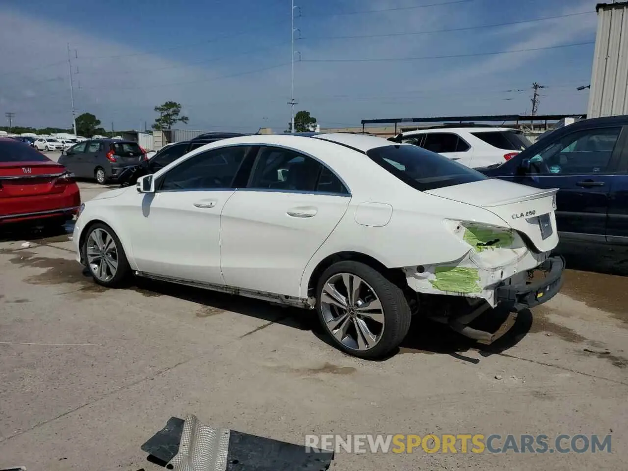 2 Photograph of a damaged car WDDSJ4EB8KN724229 MERCEDES-BENZ CLA-CLASS 2019