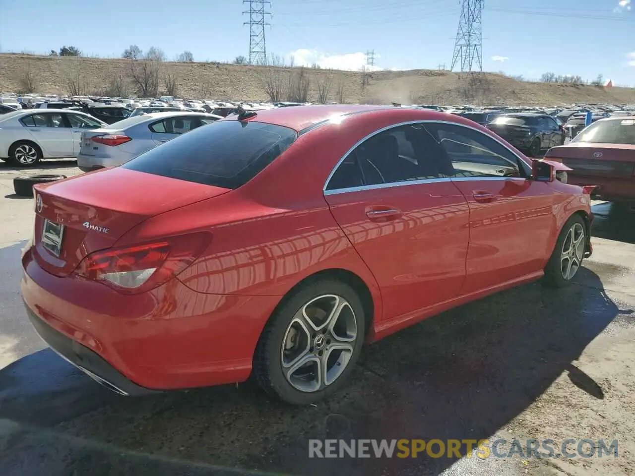 3 Photograph of a damaged car WDDSJ4GB6KN726705 MERCEDES-BENZ CLA-CLASS 2019