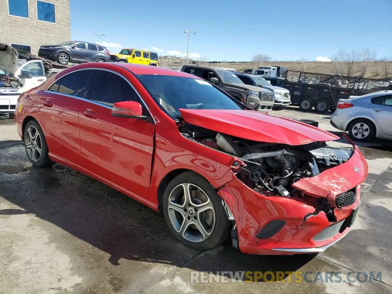 4 Photograph of a damaged car WDDSJ4GB6KN726705 MERCEDES-BENZ CLA-CLASS 2019