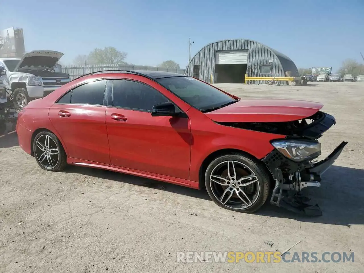 4 Фотография поврежденного автомобиля WDDSJ4GB9KN758029 MERCEDES-BENZ CLA-CLASS 2019