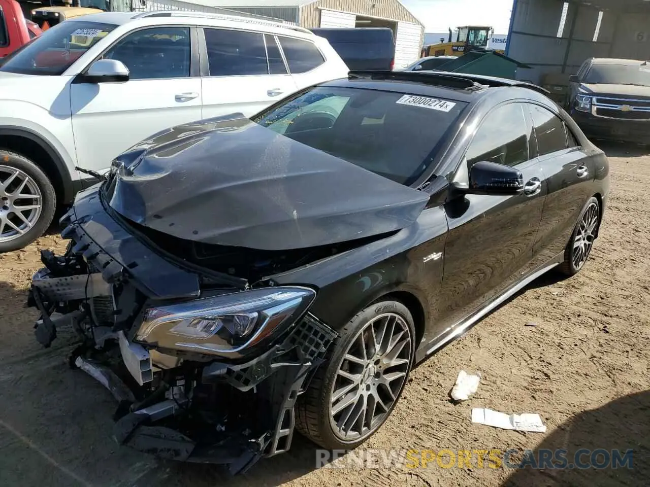 1 Photograph of a damaged car WDDSJ5CBXKN763963 MERCEDES-BENZ CLA-CLASS 2019