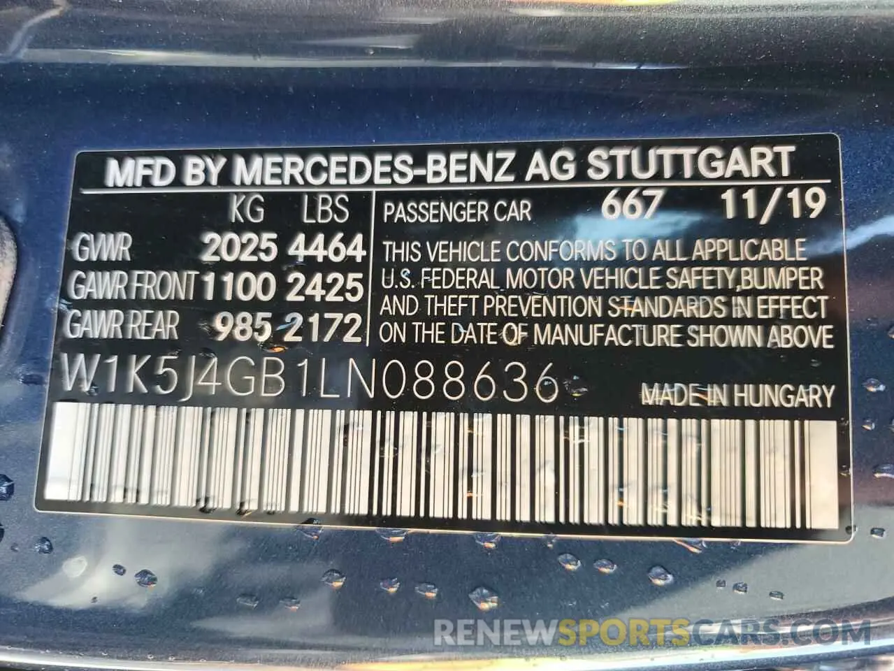 12 Фотография поврежденного автомобиля W1K5J4GB1LN088636 MERCEDES-BENZ CLA-CLASS 2020
