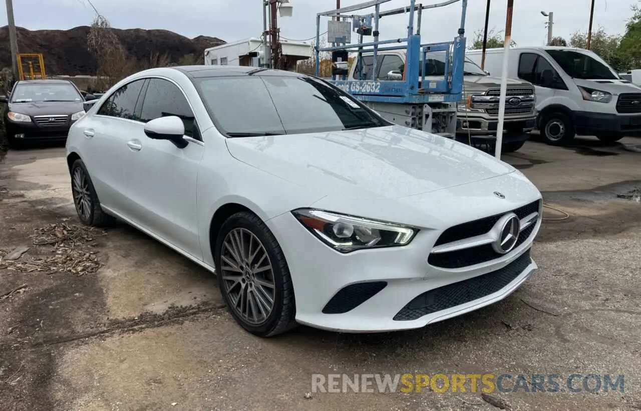 1 Photograph of a damaged car W1K5J4GB9LN093020 MERCEDES-BENZ CLA-CLASS 2020