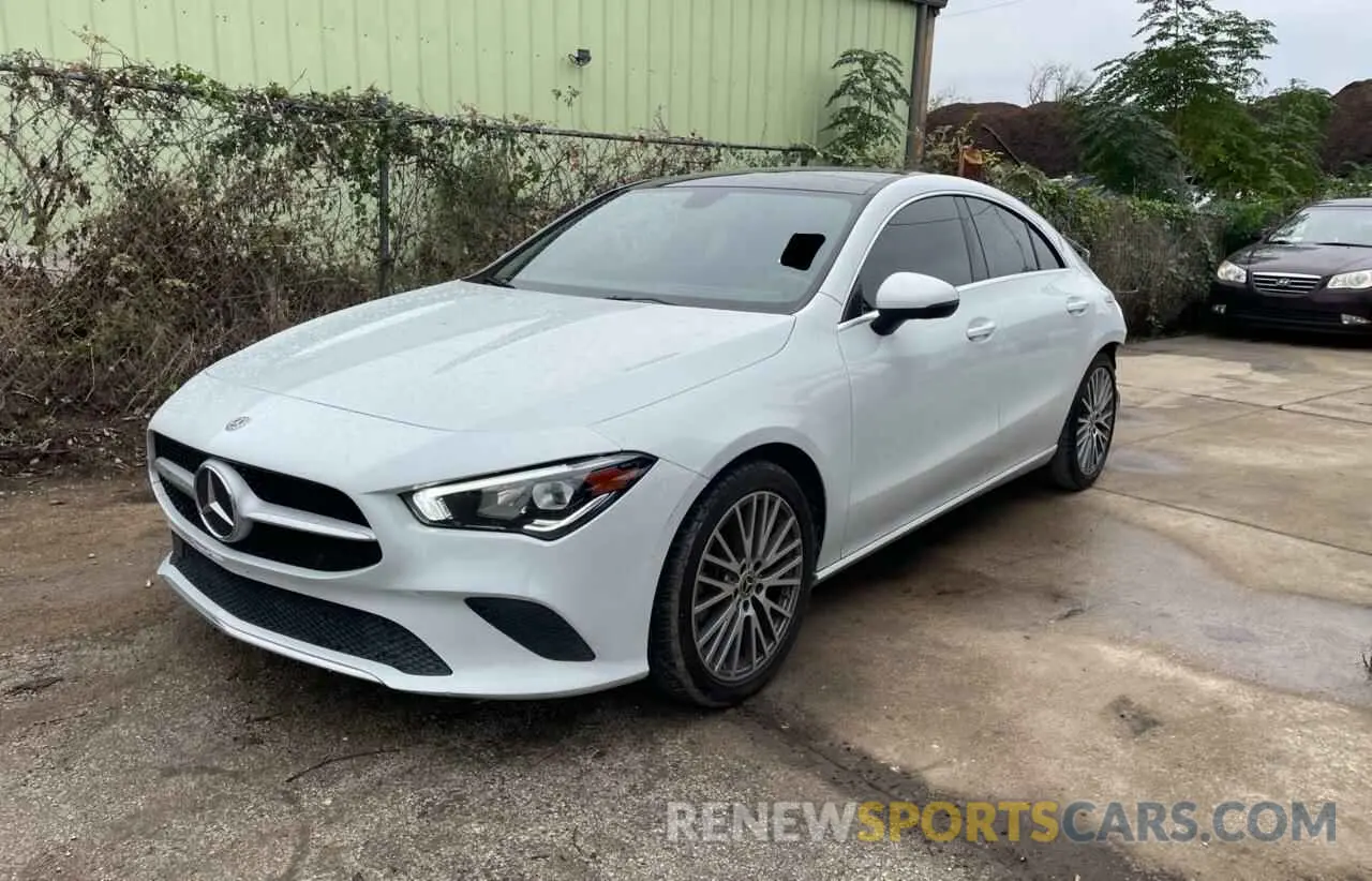 2 Photograph of a damaged car W1K5J4GB9LN093020 MERCEDES-BENZ CLA-CLASS 2020