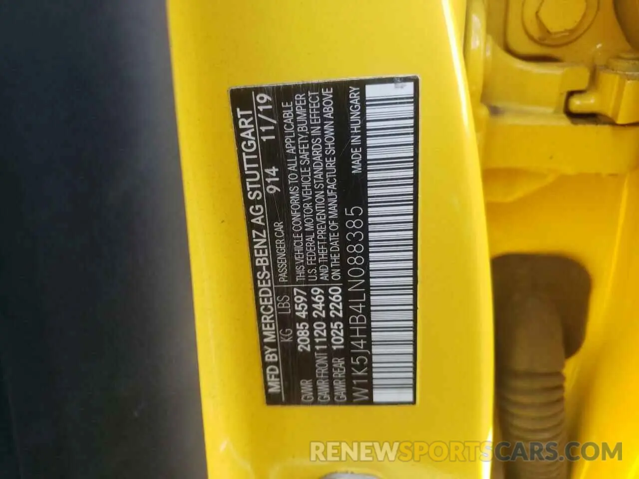 10 Фотография поврежденного автомобиля W1K5J4HB4LN088385 MERCEDES-BENZ CLA-CLASS 2020