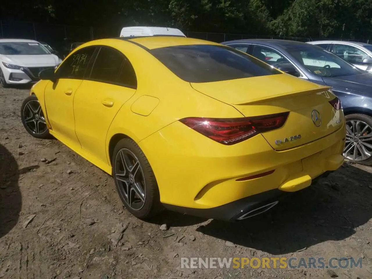 3 Фотография поврежденного автомобиля W1K5J4HB4LN088385 MERCEDES-BENZ CLA-CLASS 2020