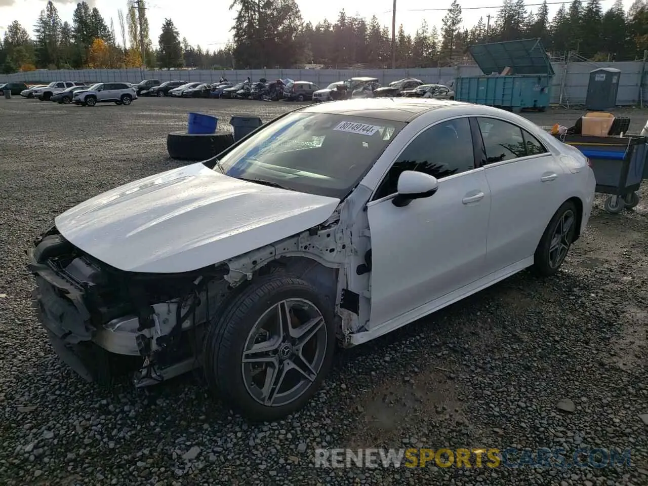 1 Photograph of a damaged car WDD5J4GB9LN034503 MERCEDES-BENZ CLA-CLASS 2020