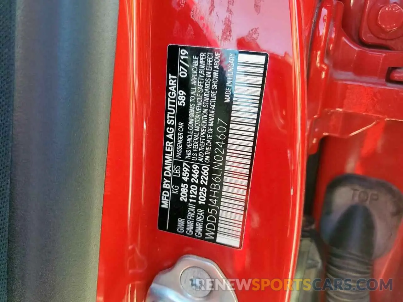 12 Photograph of a damaged car WDD5J4HB6LN024607 MERCEDES-BENZ CLA-CLASS 2020