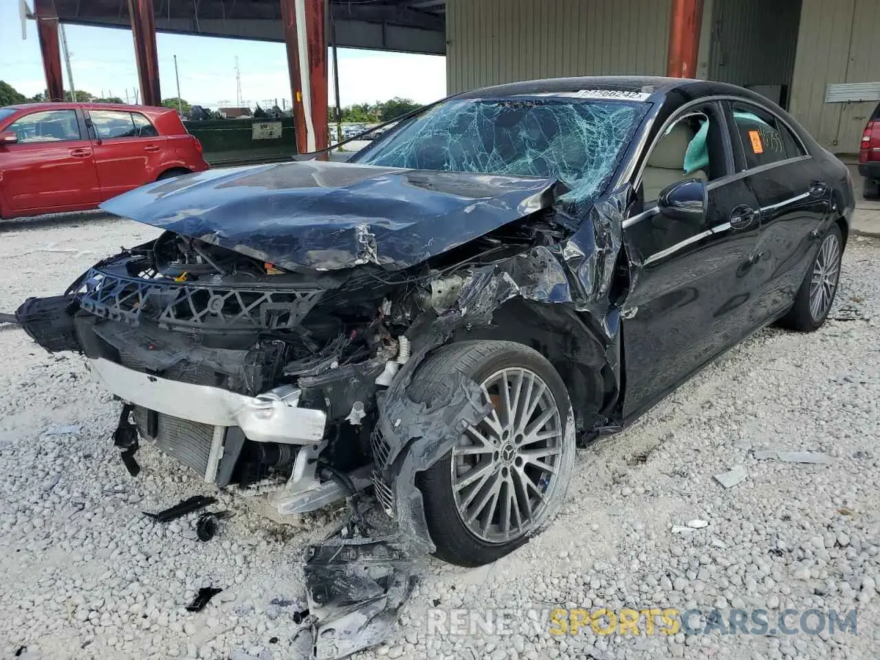 2 Photograph of a damaged car W1K5J4GB4MN177764 MERCEDES-BENZ CLA-CLASS 2021