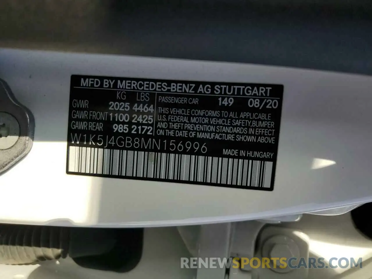 13 Фотография поврежденного автомобиля W1K5J4GB8MN156996 MERCEDES-BENZ CLA-CLASS 2021