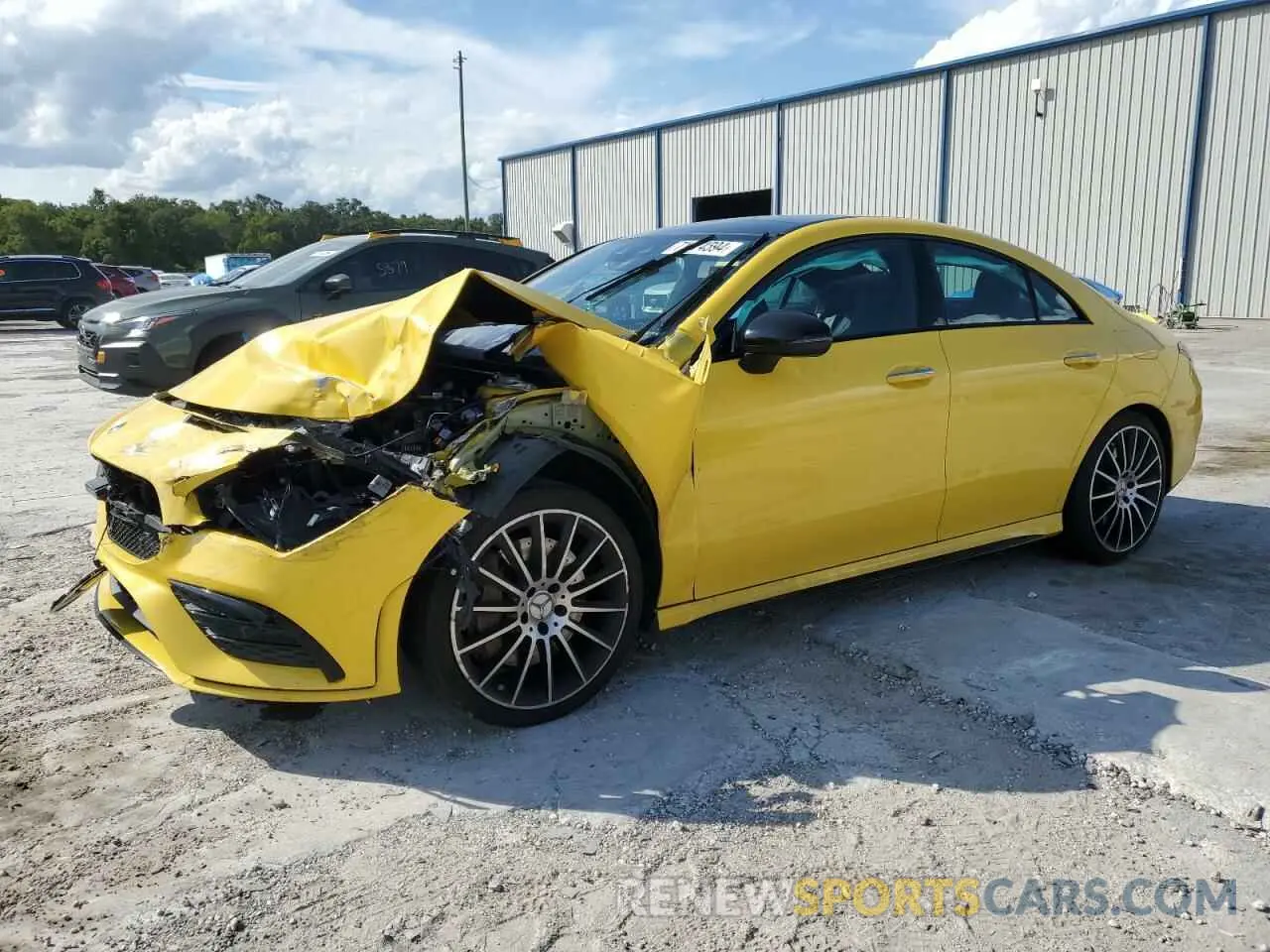 1 Photograph of a damaged car W1K5J5BB6MN168772 MERCEDES-BENZ CLA-CLASS 2021