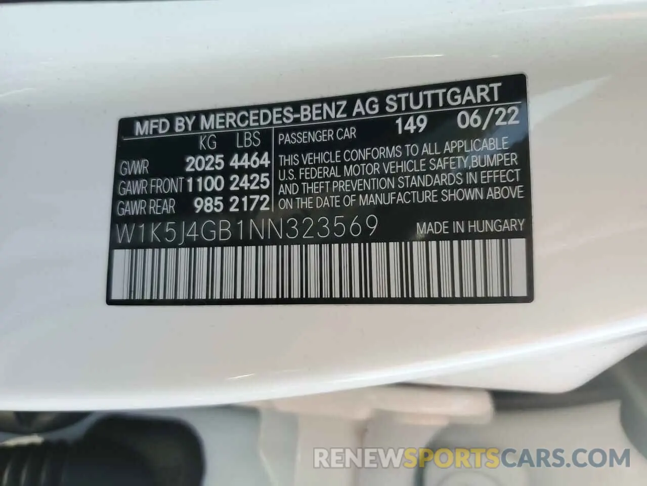 13 Photograph of a damaged car W1K5J4GB1NN323569 MERCEDES-BENZ CLA-CLASS 2022