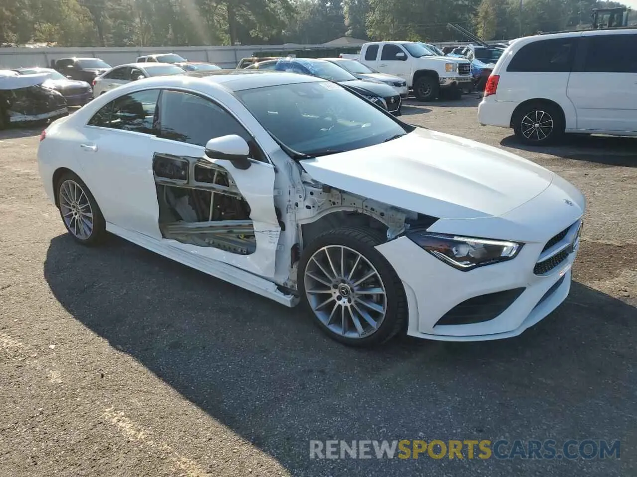 4 Photograph of a damaged car W1K5J4GB1NN323569 MERCEDES-BENZ CLA-CLASS 2022