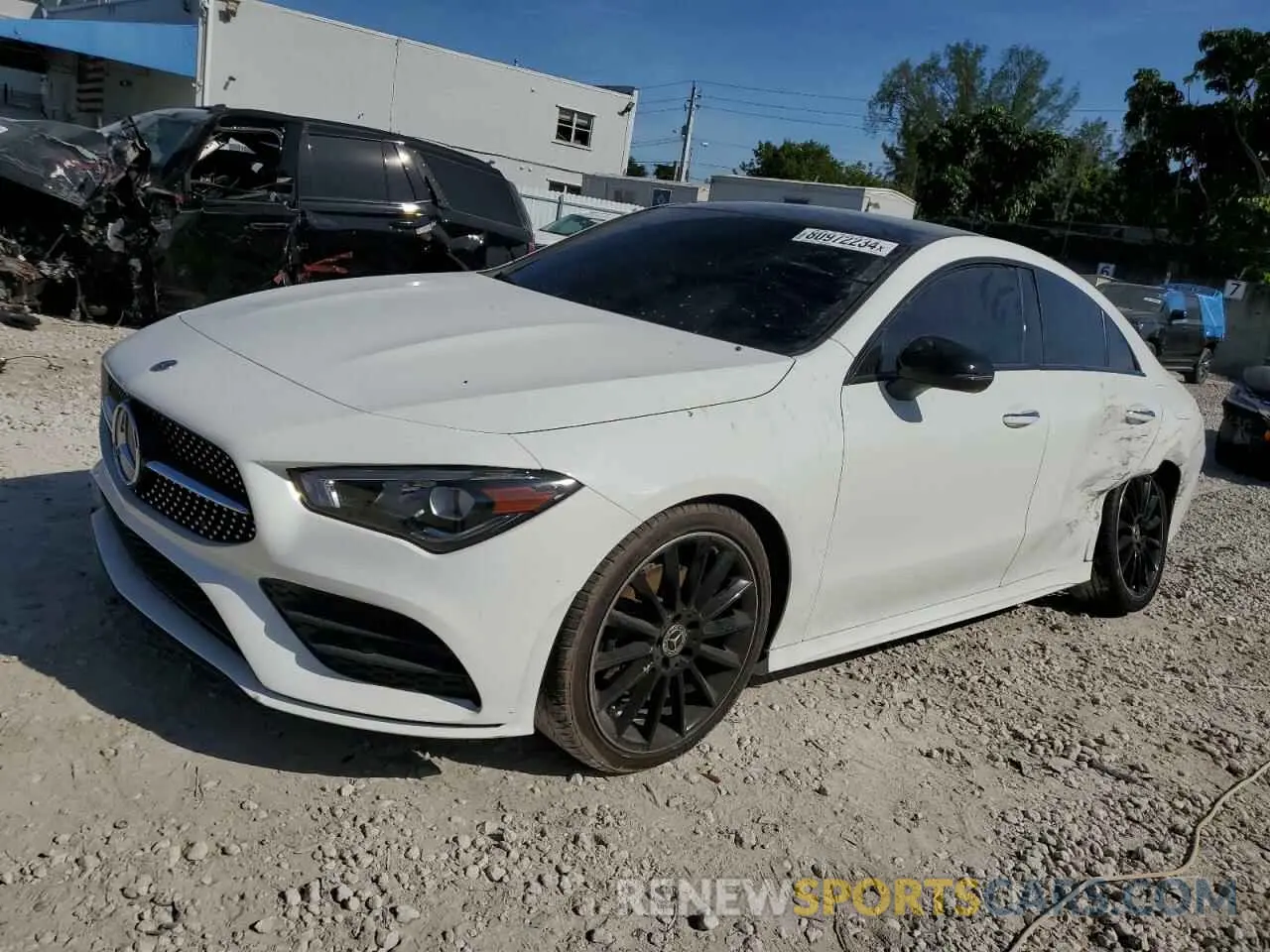 1 Фотография поврежденного автомобиля W1K5J4GB4NN250519 MERCEDES-BENZ CLA-CLASS 2022