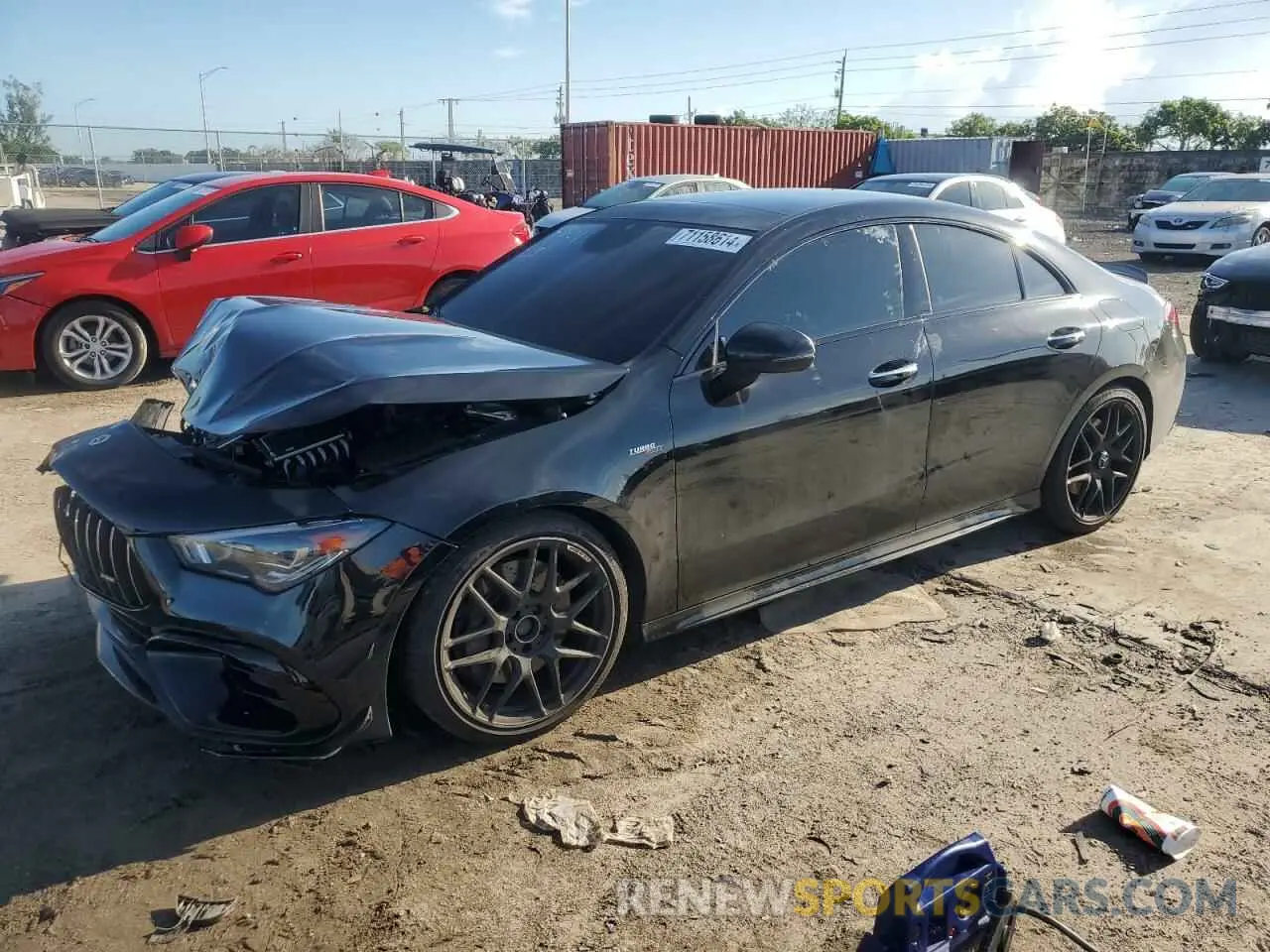 1 Photograph of a damaged car W1K5J5DB2NN304801 MERCEDES-BENZ CLA-CLASS 2022