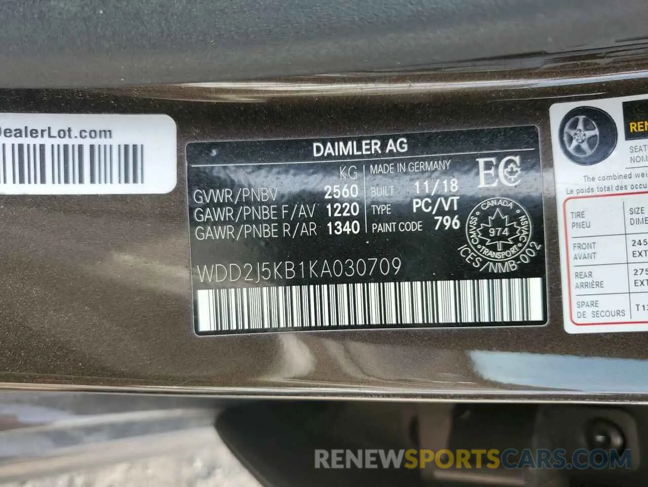 12 Photograph of a damaged car WDD2J5KB1KA030709 MERCEDES-BENZ CLC-CLASS 2019