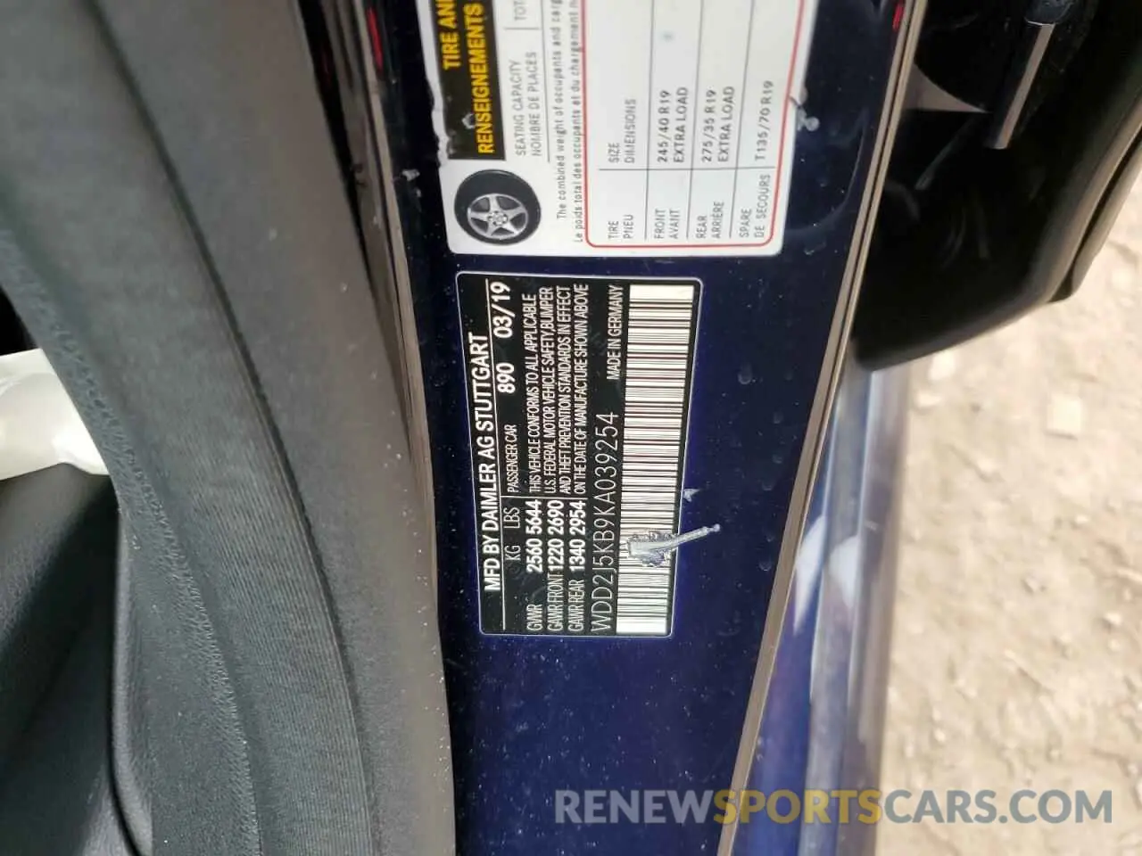 12 Photograph of a damaged car WDD2J5KB9KA039254 MERCEDES-BENZ CLC-CLASS 2019
