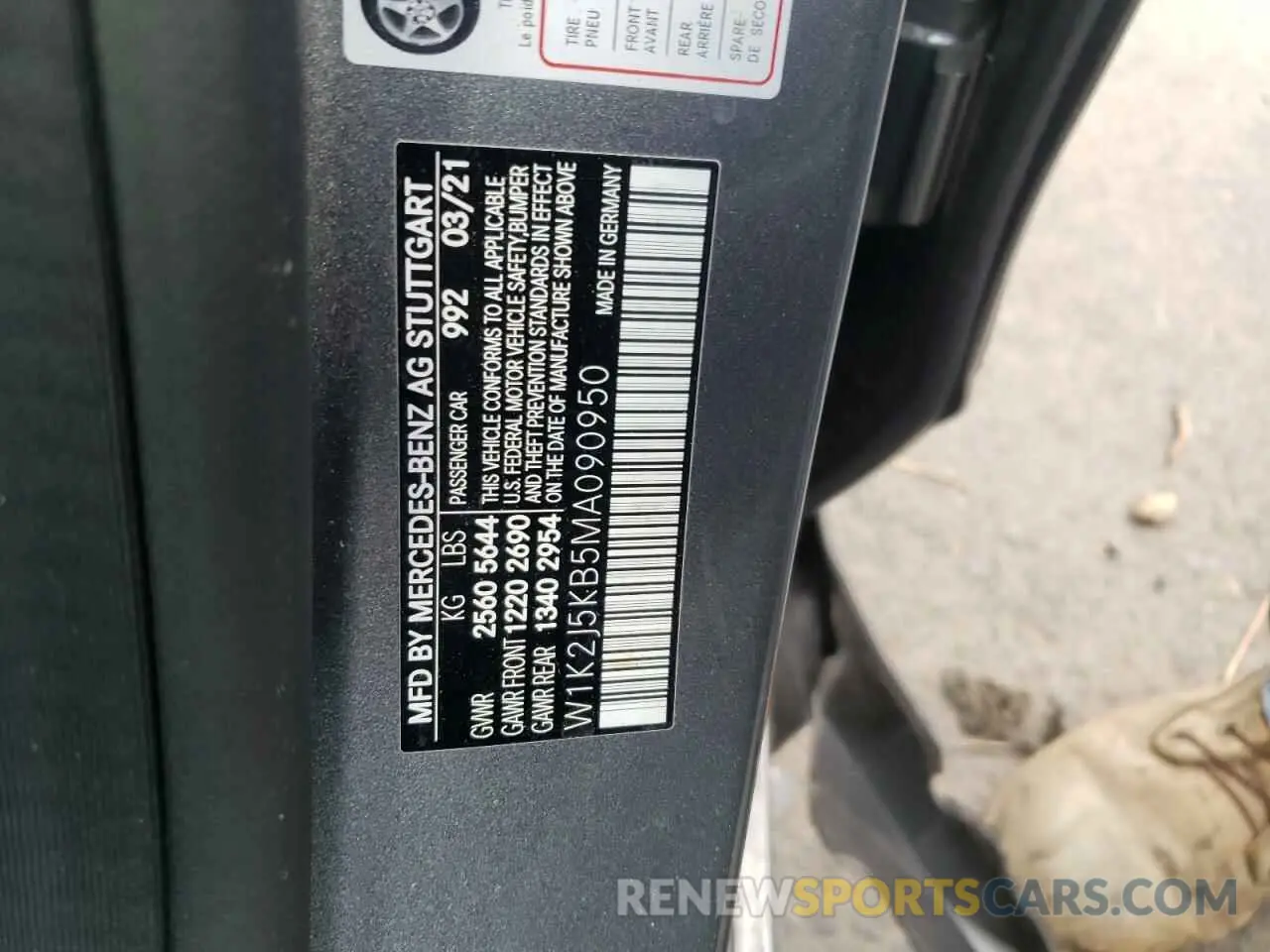 10 Фотография поврежденного автомобиля W1K2J5KB5MA090950 MERCEDES-BENZ CLC-CLASS 2021