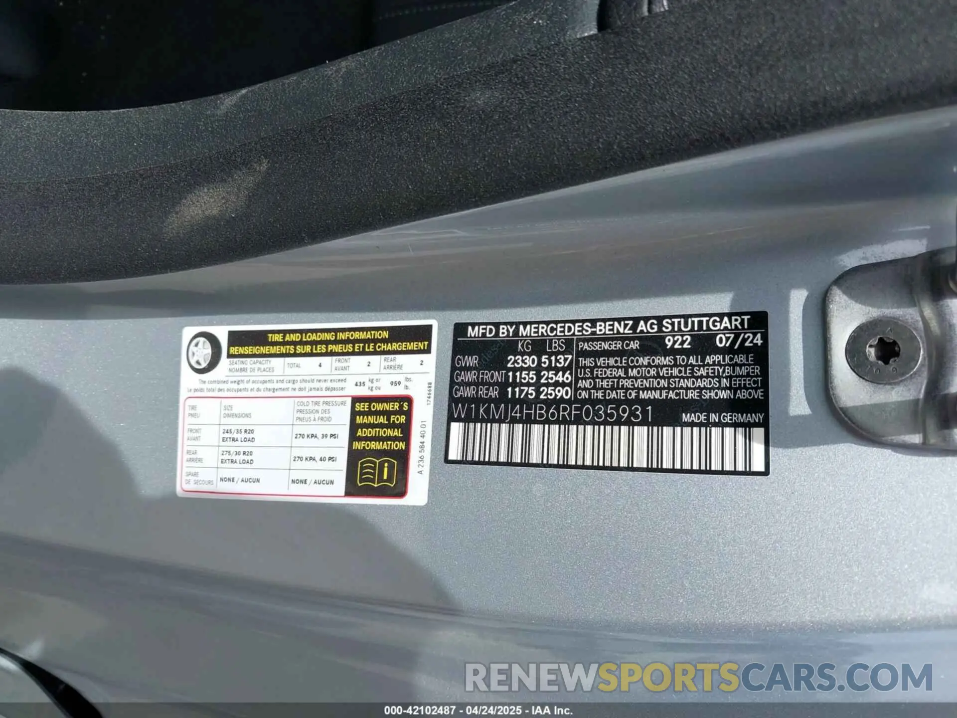 9 Фотография поврежденного автомобиля W1KMJ4HB6RF035931 MERCEDES-BENZ CLE 300 2024