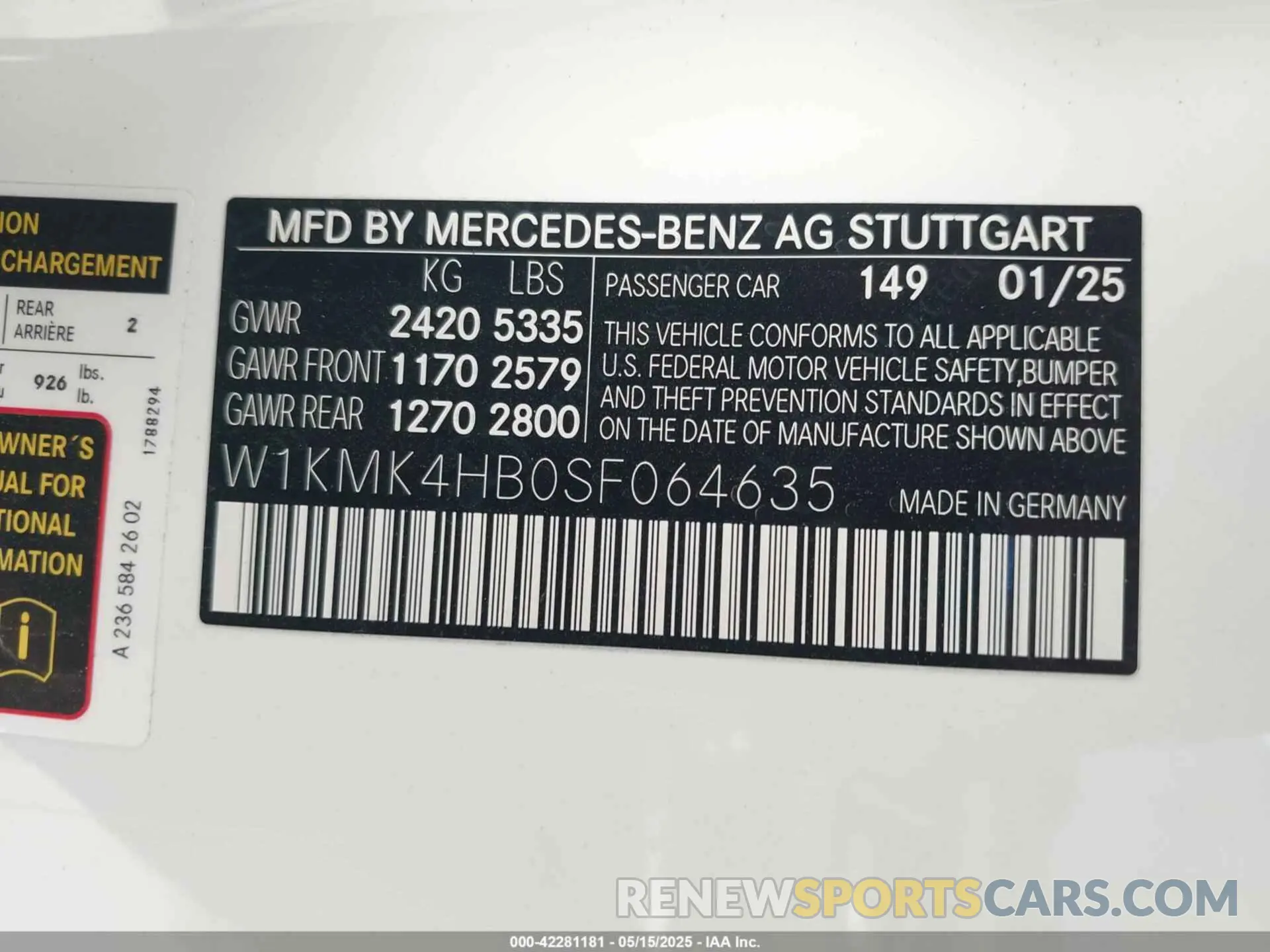 9 Photograph of a damaged car W1KMK4HB0SF064635 MERCEDES-BENZ CLE 300 2025