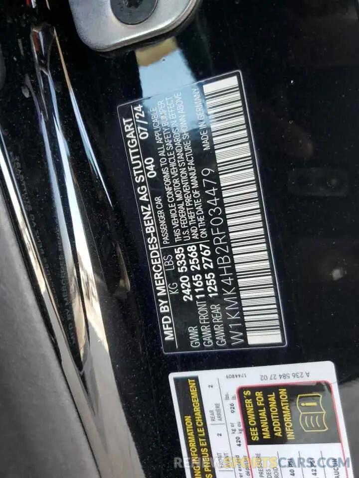 14 Photograph of a damaged car W1KMK4HB2RF034479 MERCEDES-BENZ CLE 300 4M 2024