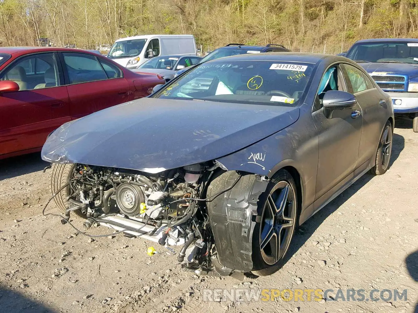 2 Photograph of a damaged car WDD2J5KB7KA009556 MERCEDES-BENZ CLS 450 4M 2019