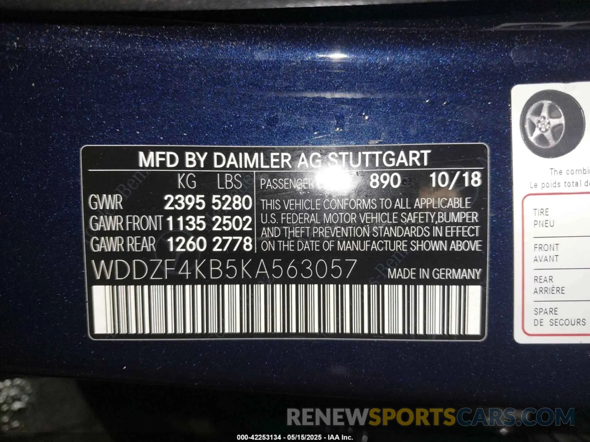 9 Photograph of a damaged car WDDZF4KB5KA563057 MERCEDES-BENZ E 300 2019