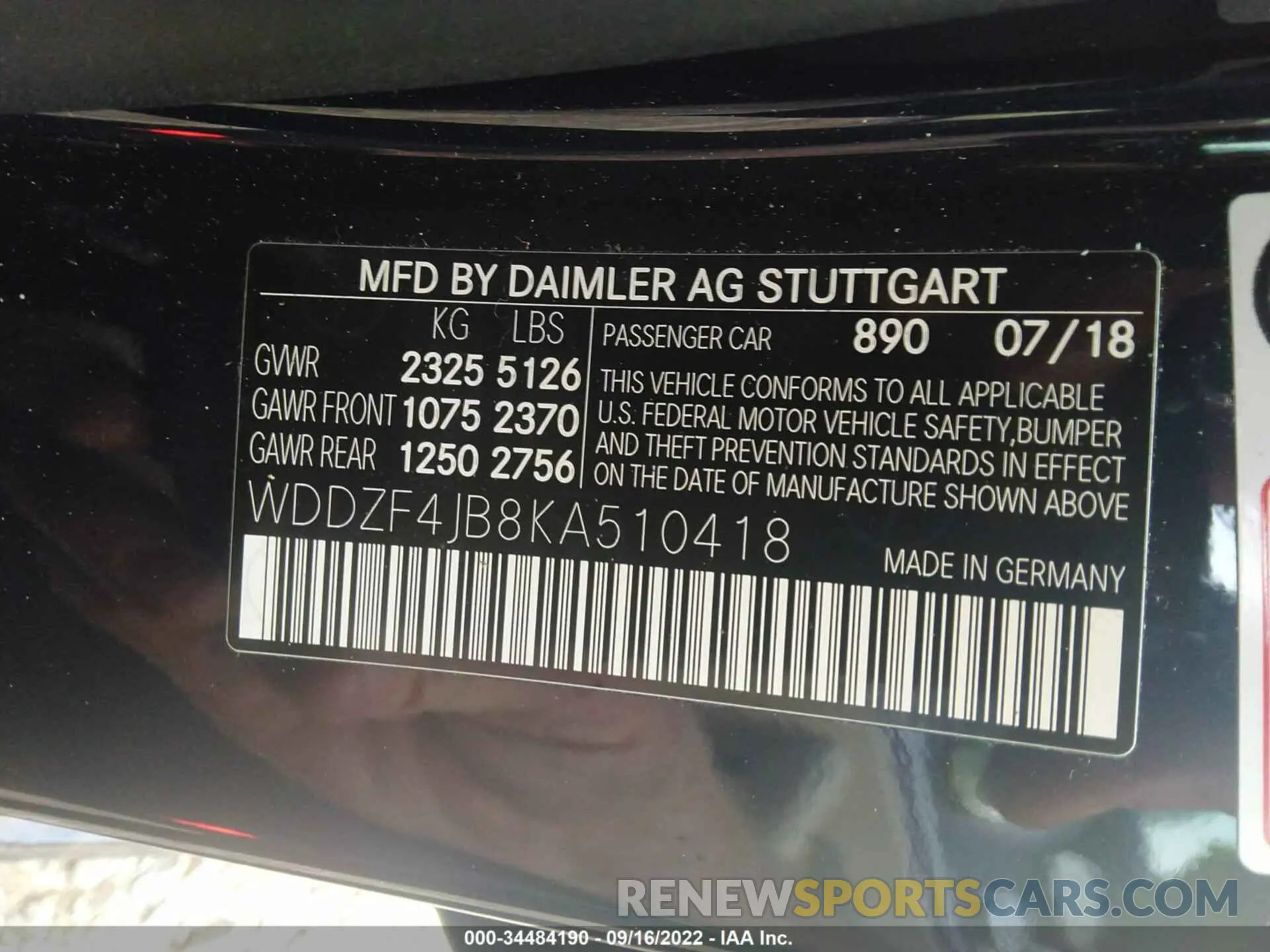 9 Photograph of a damaged car WDDZF4JB8KA510418 MERCEDES-BENZ E-CLASS 2019