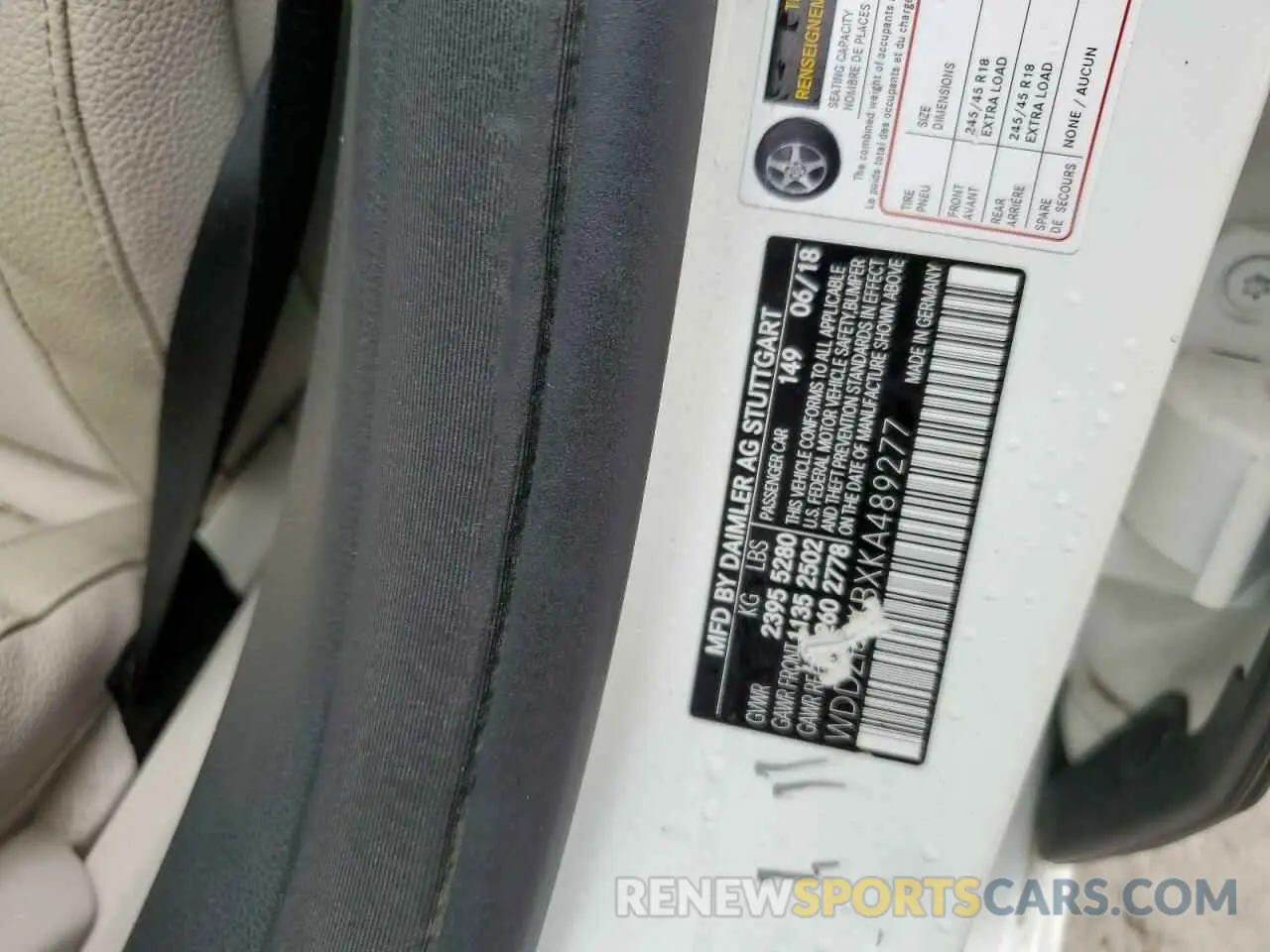 13 Фотография поврежденного автомобиля WDDZF4KBXKA489277 MERCEDES-BENZ E-CLASS 2019