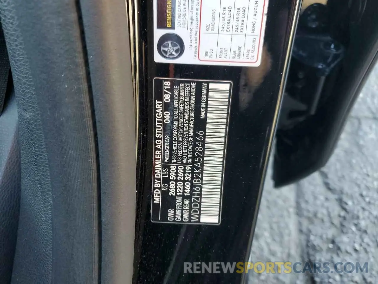 14 Фотография поврежденного автомобиля WDDZH6JB2KA528466 MERCEDES-BENZ E-CLASS 2019