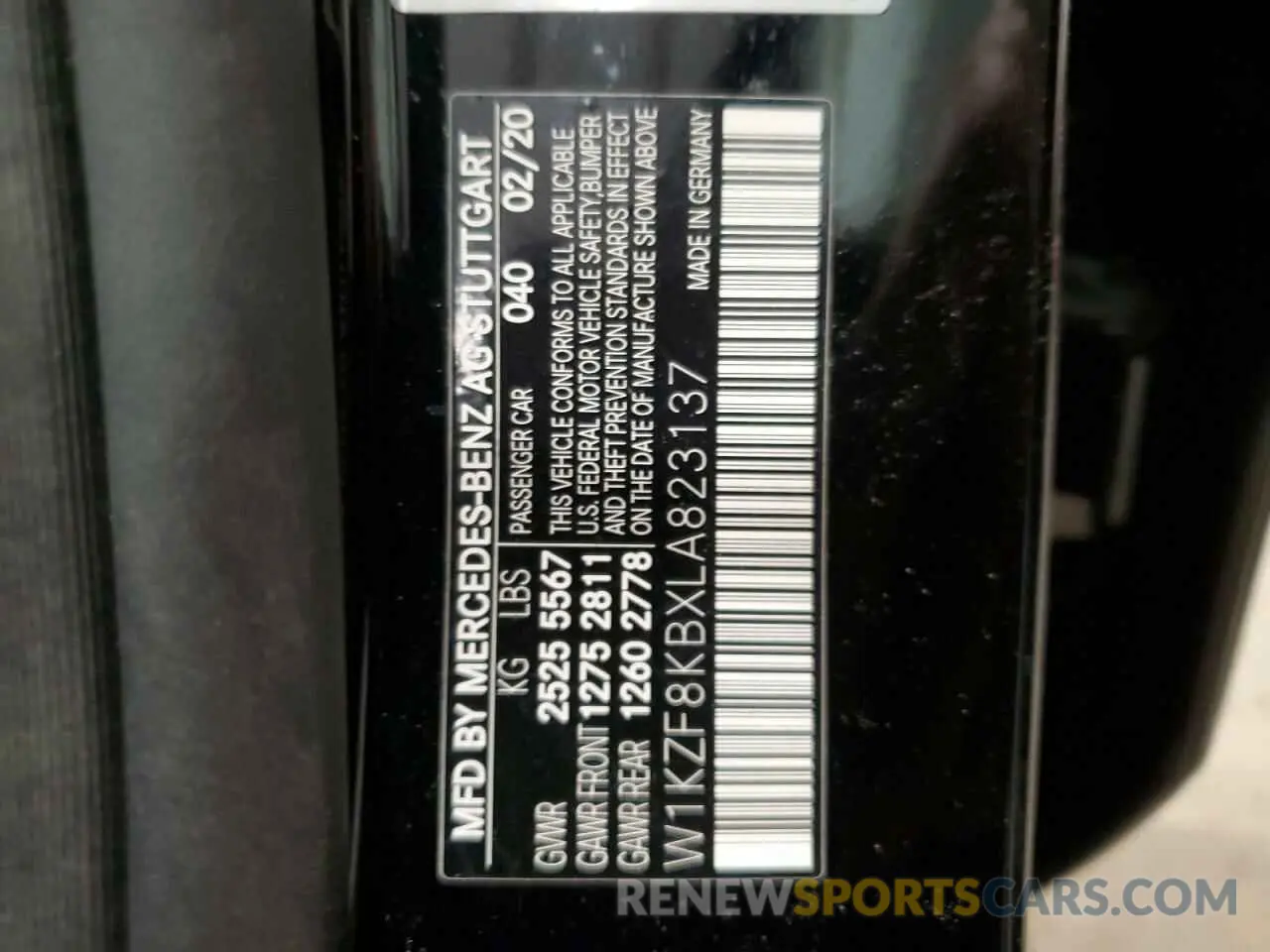 12 Фотография поврежденного автомобиля W1KZF8KBXLA823137 MERCEDES-BENZ E-CLASS 2020