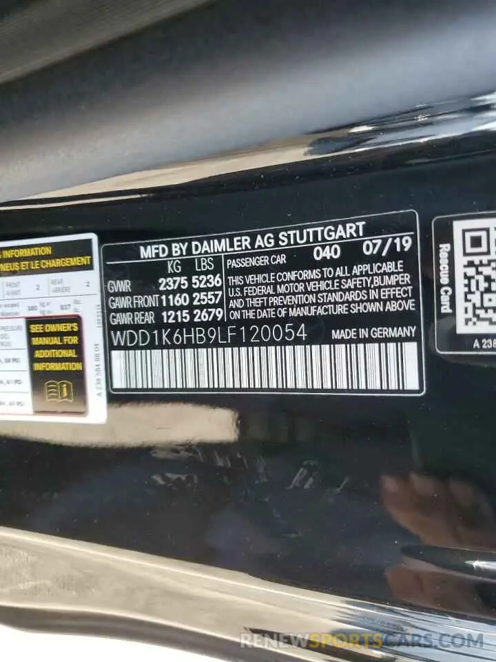 13 Фотография поврежденного автомобиля WDD1K6HB9LF120054 MERCEDES-BENZ E-CLASS 2020