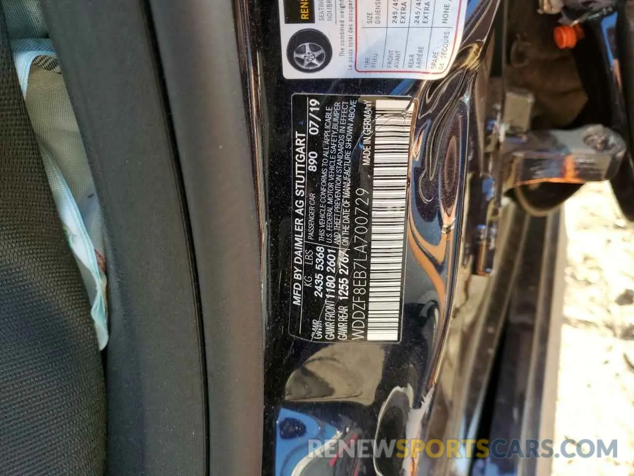 14 Фотография поврежденного автомобиля WDDZF8EB7LA700729 MERCEDES-BENZ E-CLASS 2020