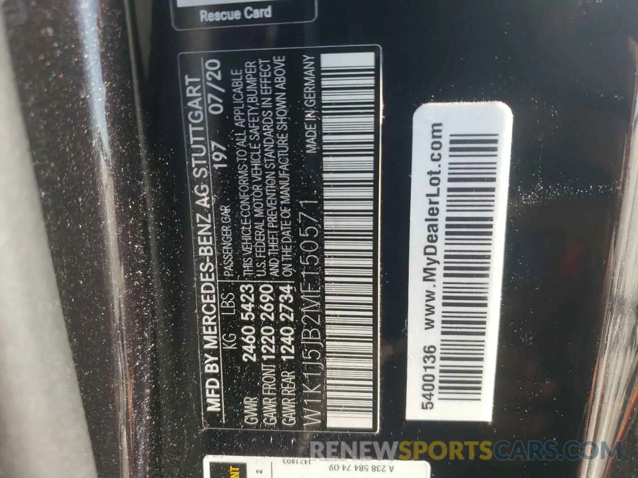 10 Фотография поврежденного автомобиля W1K1J5JB2MF150571 MERCEDES-BENZ E-CLASS 2021