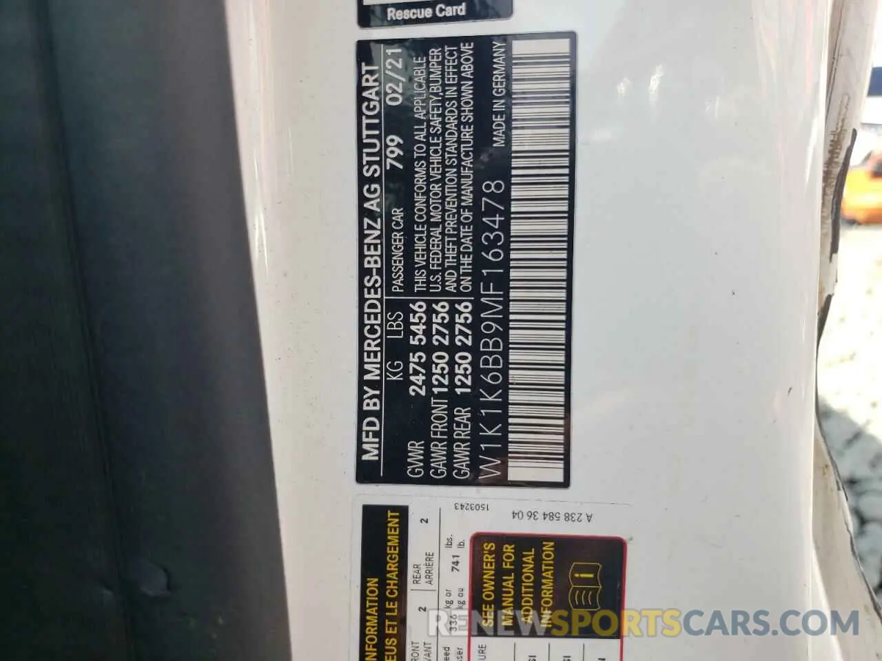 12 Photograph of a damaged car W1K1K6BB9MF163478 MERCEDES-BENZ E-CLASS 2021